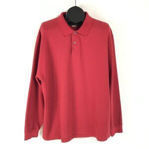 L.L. Bean Wrinkle Resistant Double L Polo Shirt Men's XL Red Cotton Holiday